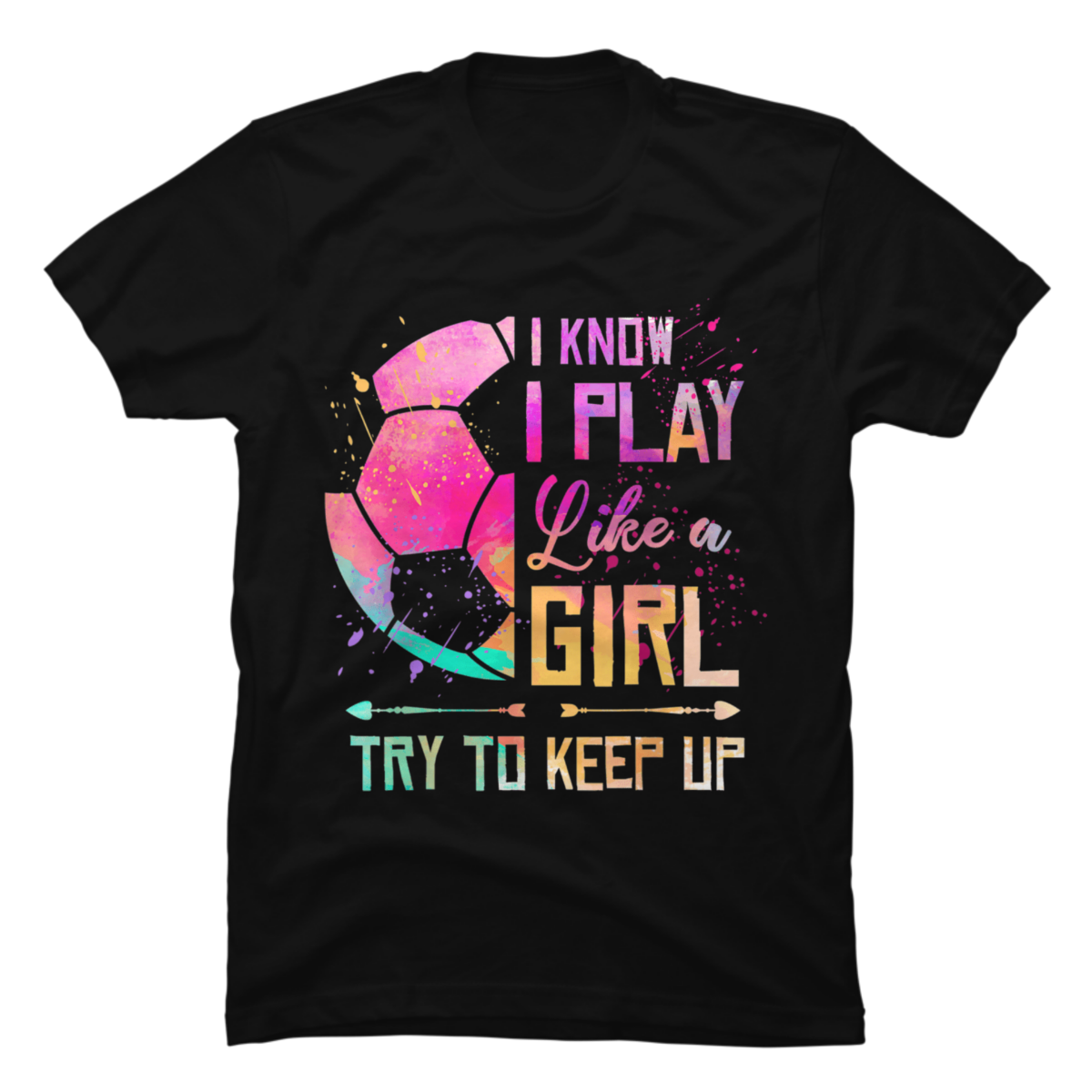 play like a girl soccer shirt